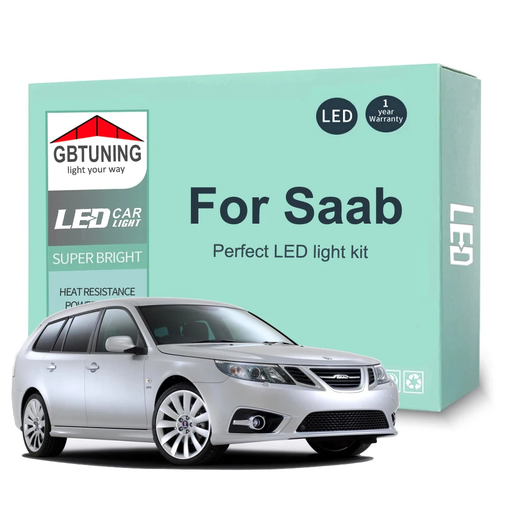Kit luces LED interior Canbus Saab 9-3 y 9-5