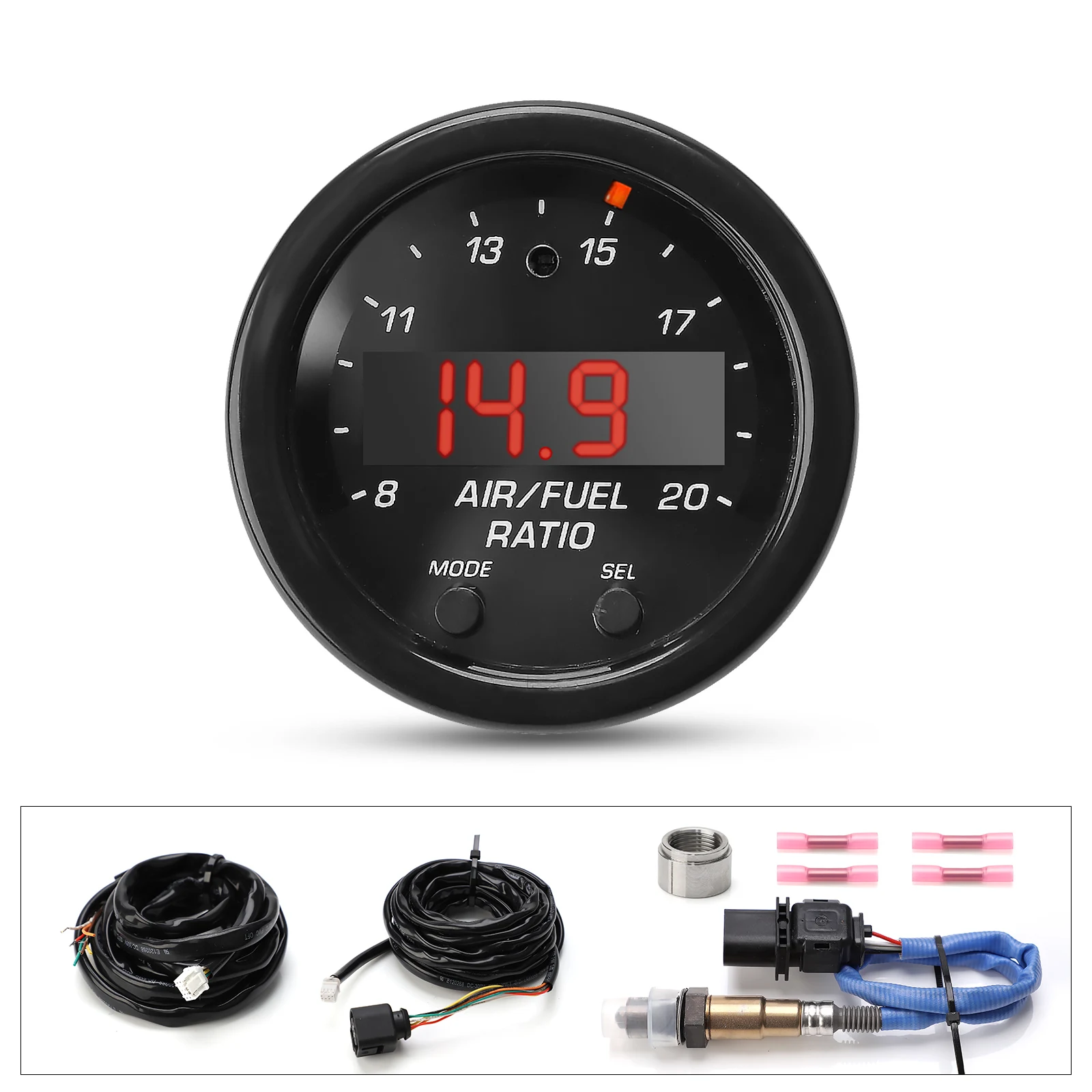 Calibre AFR instalado en un entorno de automóvil