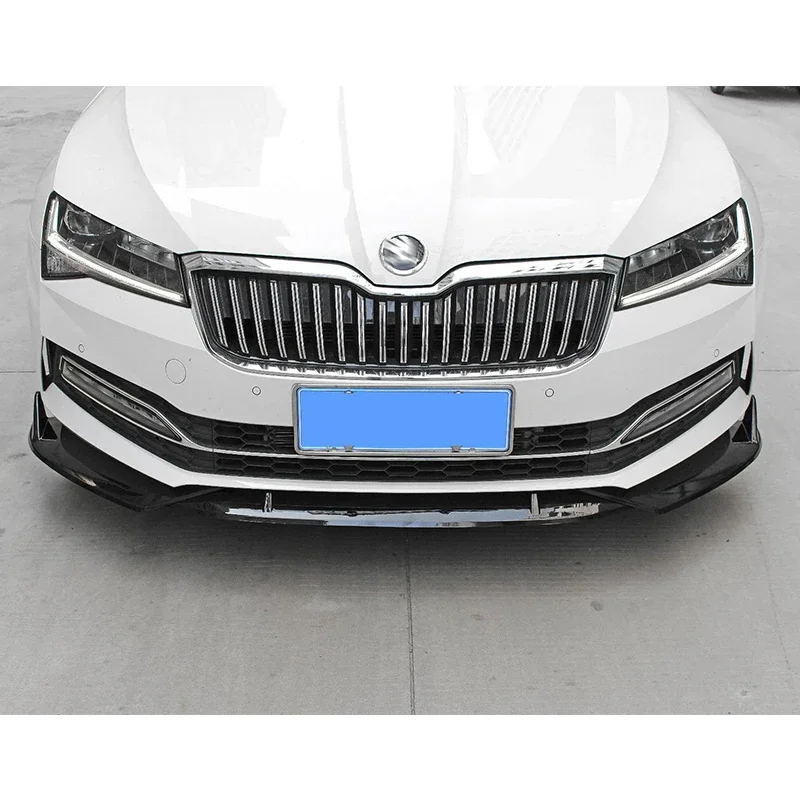 Alerón de parachoques delantero para SKODA SUPERB, faldones delanteros divisores de 2019 a 2022, Kit de carrocería de coche, accesorios que transforman el estilo - imagen 2