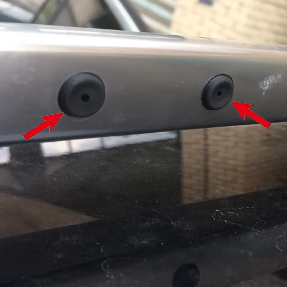 Barras de techo negras para Skoda Yeti con raíles perforados - imagen 2