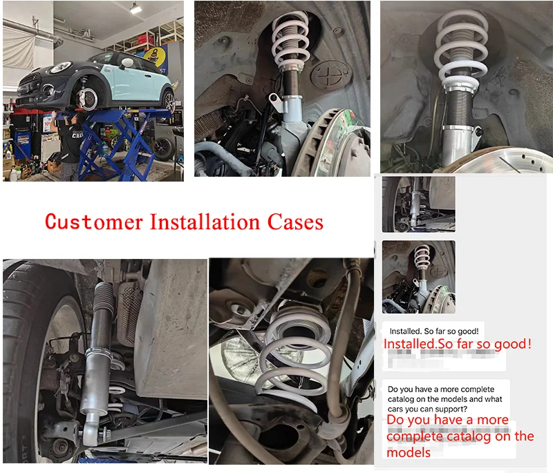 Amortiguador Coilover monotubo ajustable para Hafei Saibao 2005+ - imagen 3
