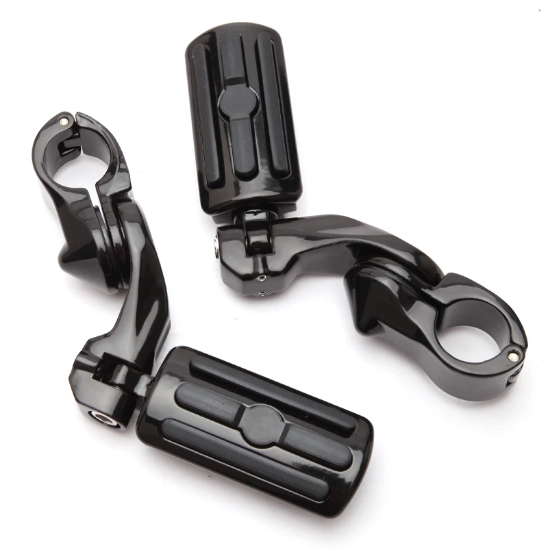 Reposapiés de goma negra para Harley Touring Sportster XL 883 1200 Softail DYNA Street XG 750 500 Custom - imagen 2