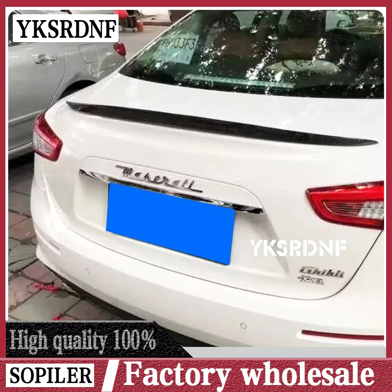 Alerón trasero de fibra de carbono estilo Wald para Maserati Ghibli