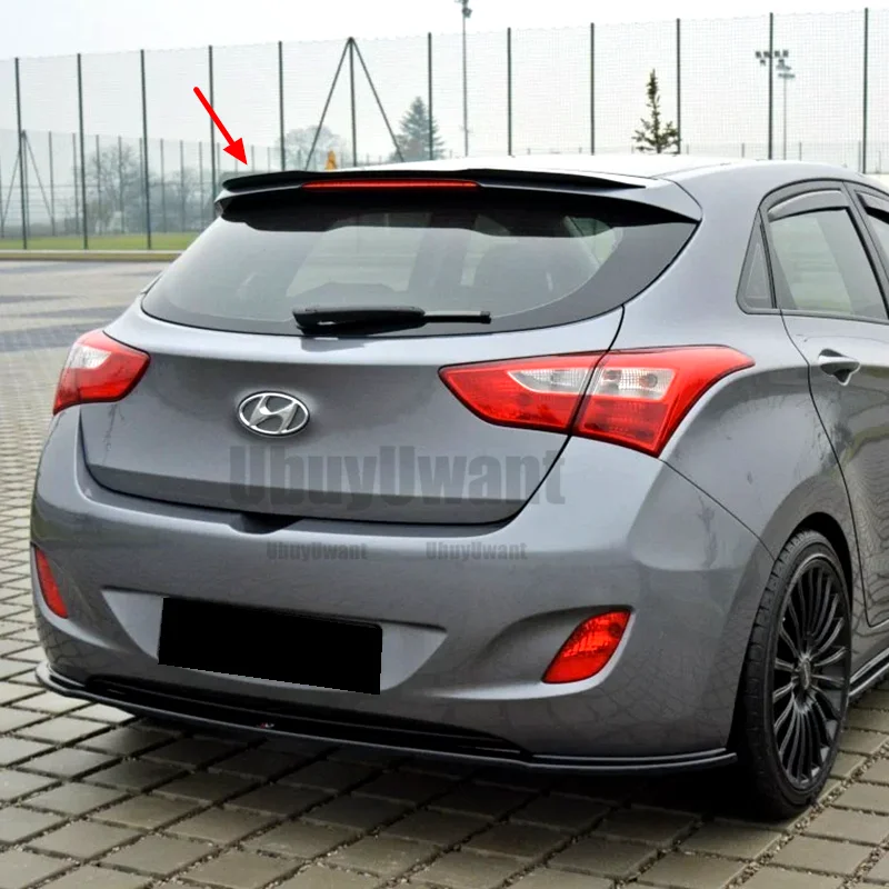 Alerón de labio de techo trasero Hyundai i30 N MK3 - negro carbono - imagen 2