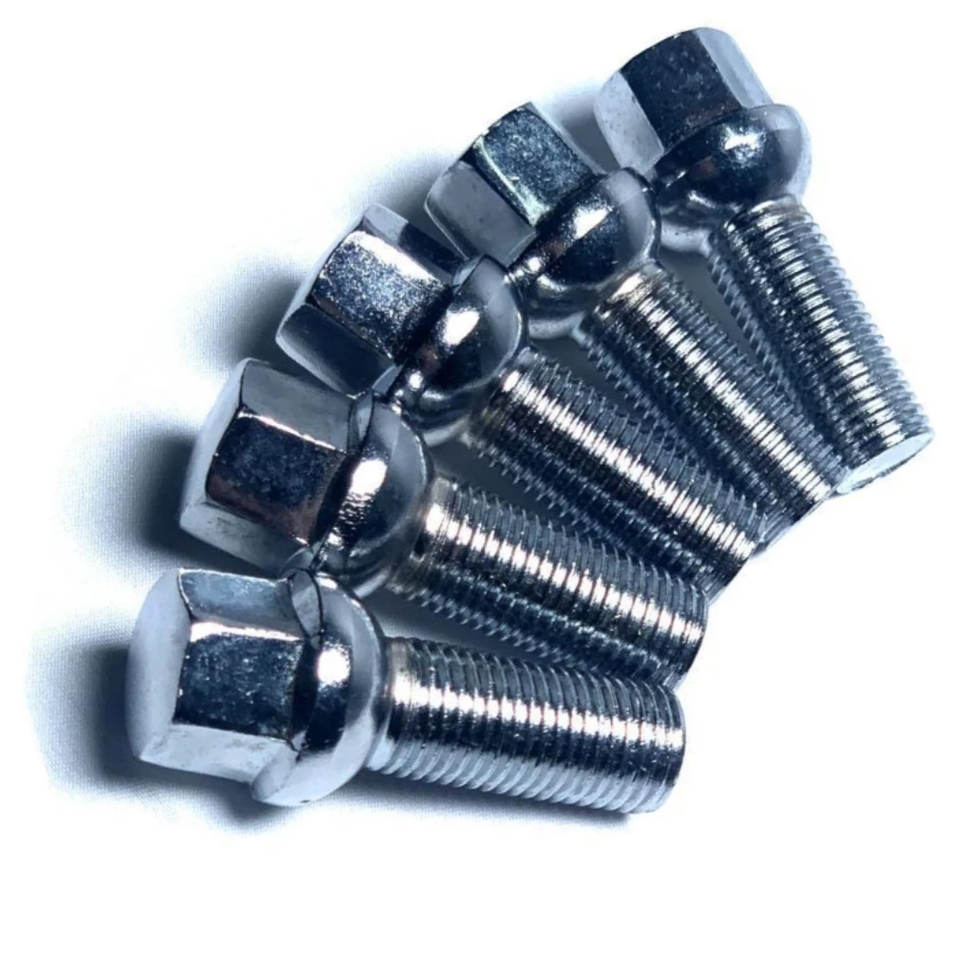 Tornillo de rueda M12x1,5 con asiento esférico y vástago de 24 mm - imagen 2