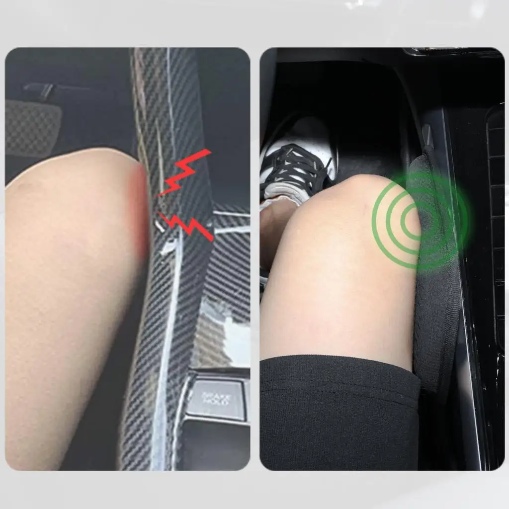 Cojín gel universal para rodilla en coche – soporte cómodo negro y azul - imagen 5