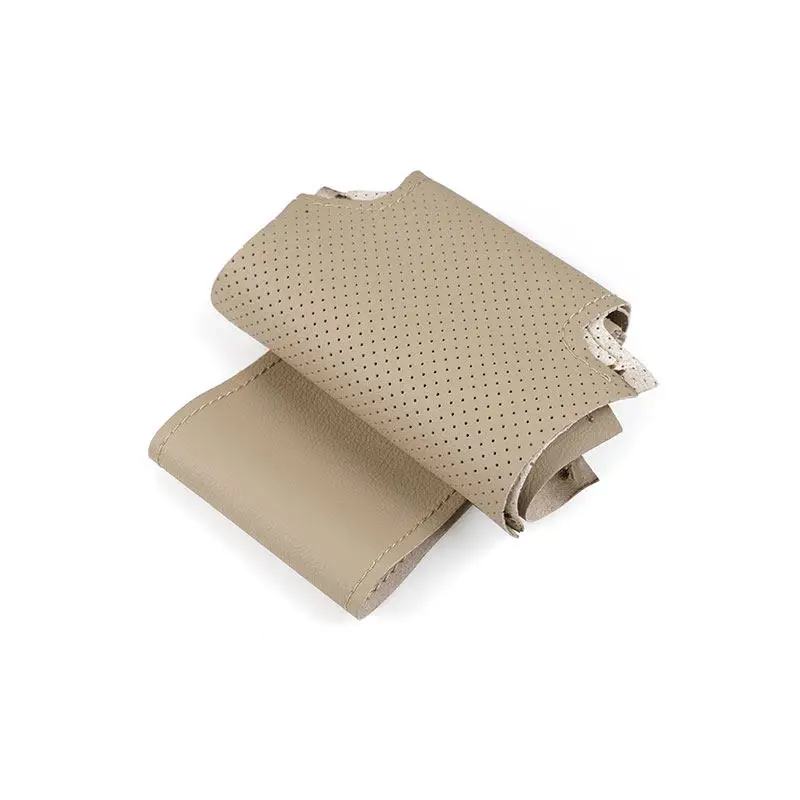 Protector de volante microfibra perforada beige Fiat 500 - imagen 2