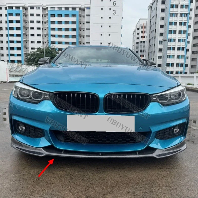 3 uds para BMW F32 F33 F36 M Sport 2013-2020 alerón de barbilla delantera divisores de parachoques Kits de carrocería de labio delantero - imagen 3
