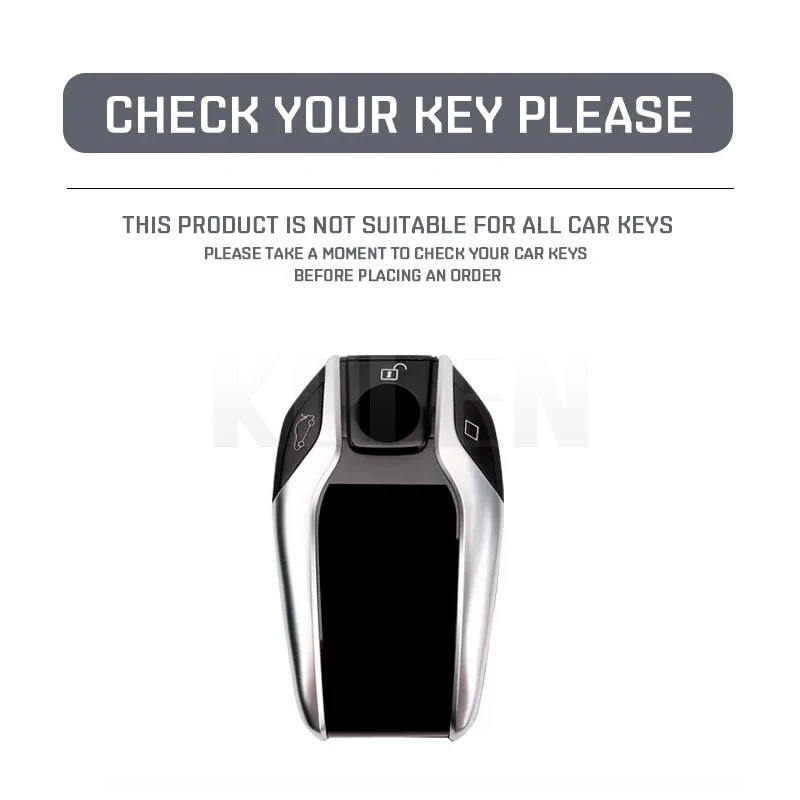 Funda de cuero con pantalla LED para llave de coche BMW