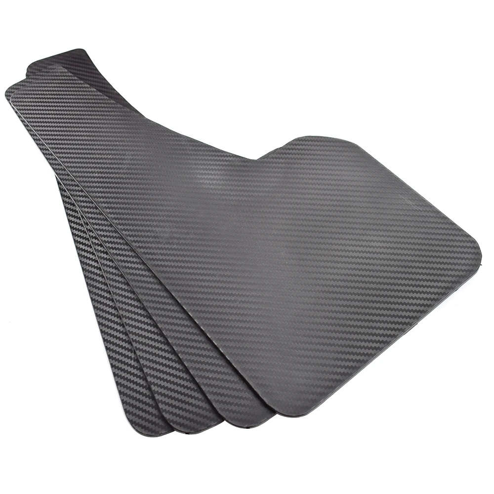 Juego de 4 Uds de guardabarros delanteros y traseros, protectores contra salpicaduras universales, guardabarros con efecto de fibra de carbono, accesorios para camioneta SUV - imagen 3