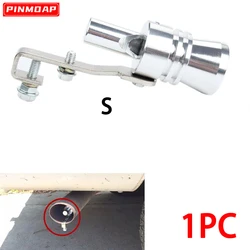 Silenciador simulador BOV turbo universal de aluminio plateado