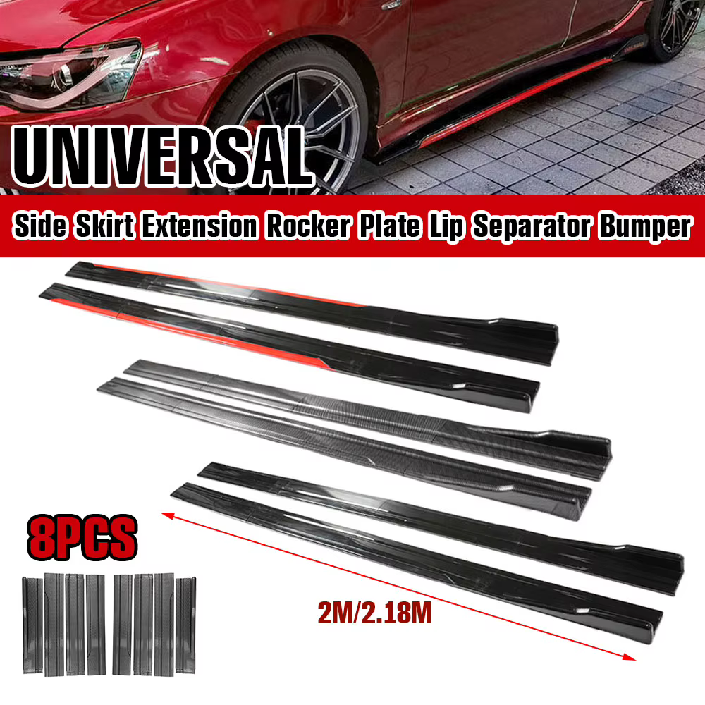 Extensión lateral para coche en acabado negro