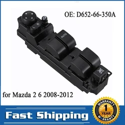 D65266350A Interruptor de elevalunas Mazda 2 y 6, espejo plegable