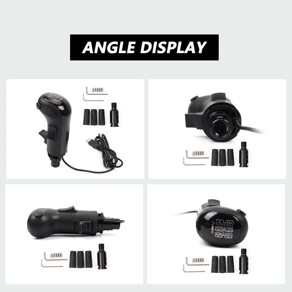 Perilla de palanca de cambios USB para PC, simulador de engranaje alto y bajo para Logitech G923 G29 G27 G25 TH8A, perilla de palanca de cambios USB para ATS ETS2 - imagen 3