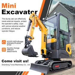 Mini excavadora sobre orugas CE EPA para construcción