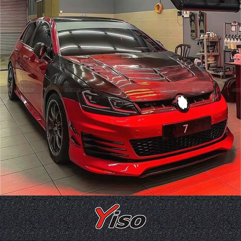 Cubierta de motor Varis de carbono para Golf 7 R, GTI y R-Line - imagen 3