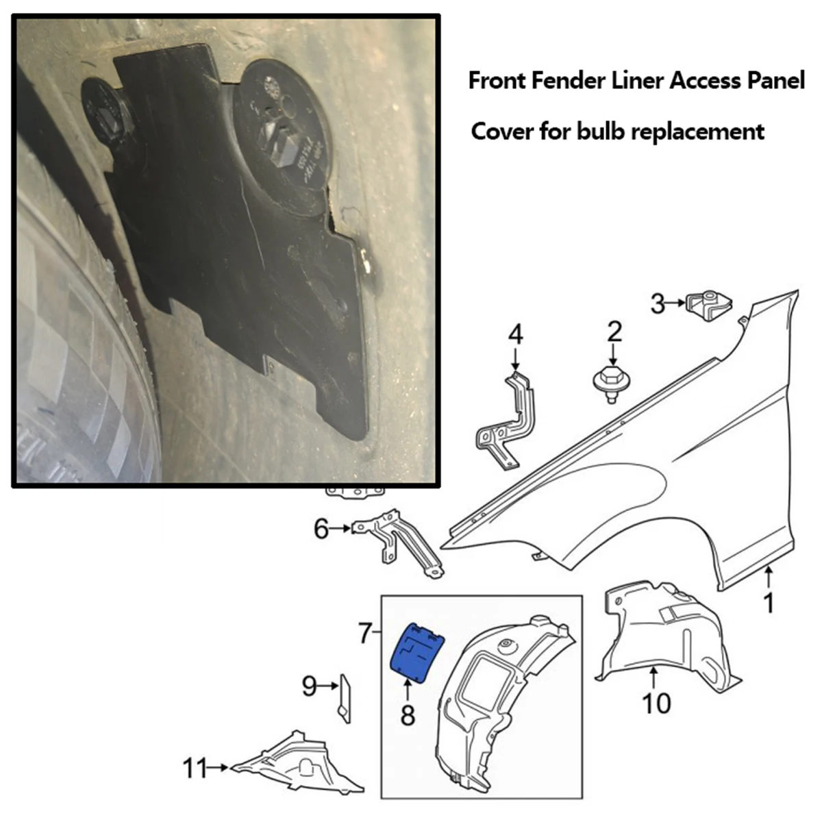 51717143850 51717143849 Arco de rueda delantero BMW E82 E88 E90 E91 - imagen 3