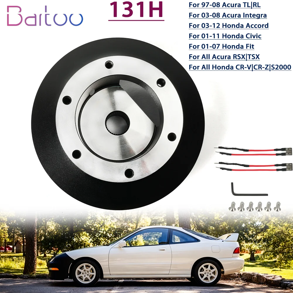 Adaptador cubo corto 131H 6 pernos para Acura TL RL 1997-2008