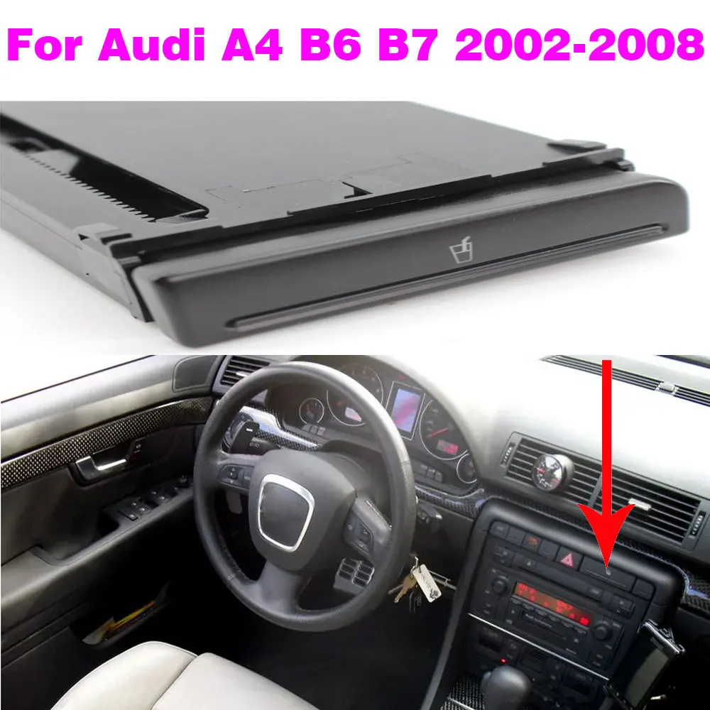 8E1862534H Portavasos negro para Audi A4 B6/B7