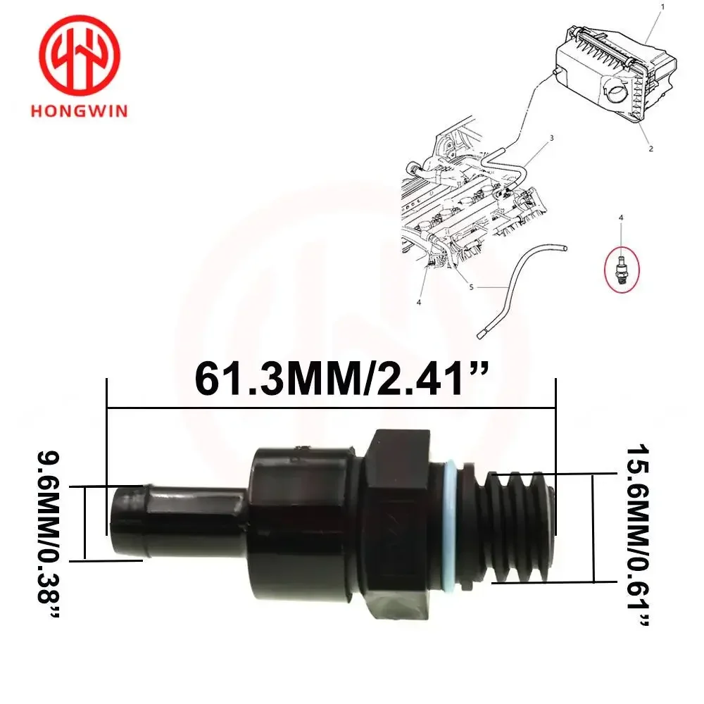 Válvula PCV 4693369AA – Dodge Caliber 2007 / Mini Cooper 2004-2008 - imagen 4