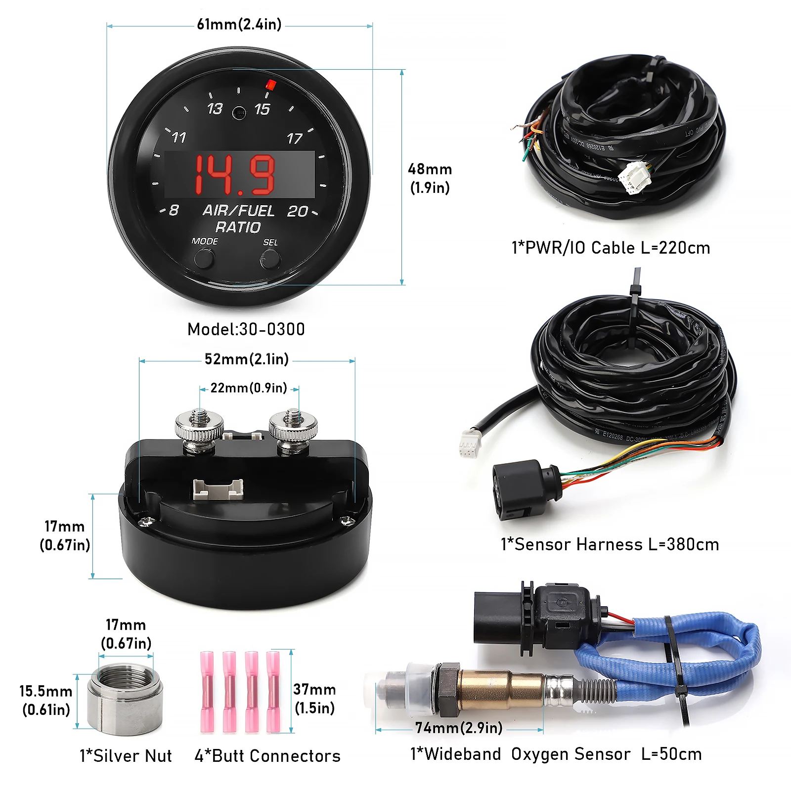 Kit AFR de banda ancha LSU 4.9 con sonda lambda 0258017025 - imagen 3