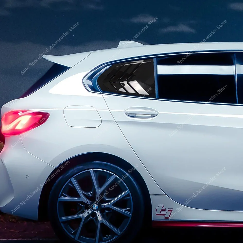 Persianas de ventana trasera brillantes para BMW F40 118i 120d 120i 128ti M135i 2019-2024, kits de carrocería de alerón de ventana triangular trasera - imagen 2