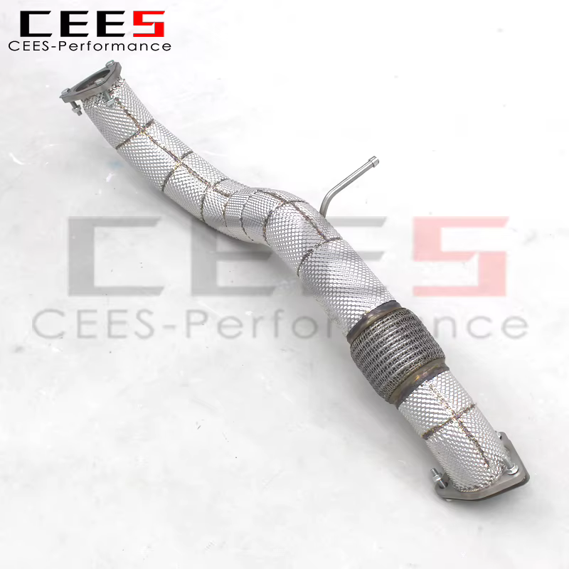 Tubo delantero recto CEES con silenciador para Honda Civic Type R FL5 - imagen 3