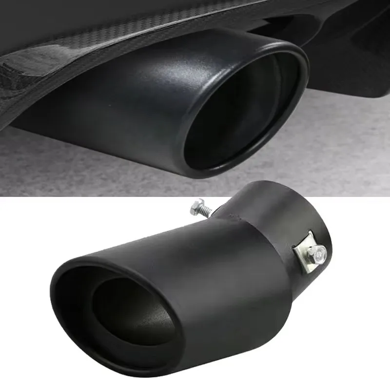 Punta de escape universal inoxidable 63 mm para coche - imagen 2