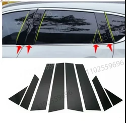 Kit molduras pilares puertas ventanas Nissan Qashqai J11 negro