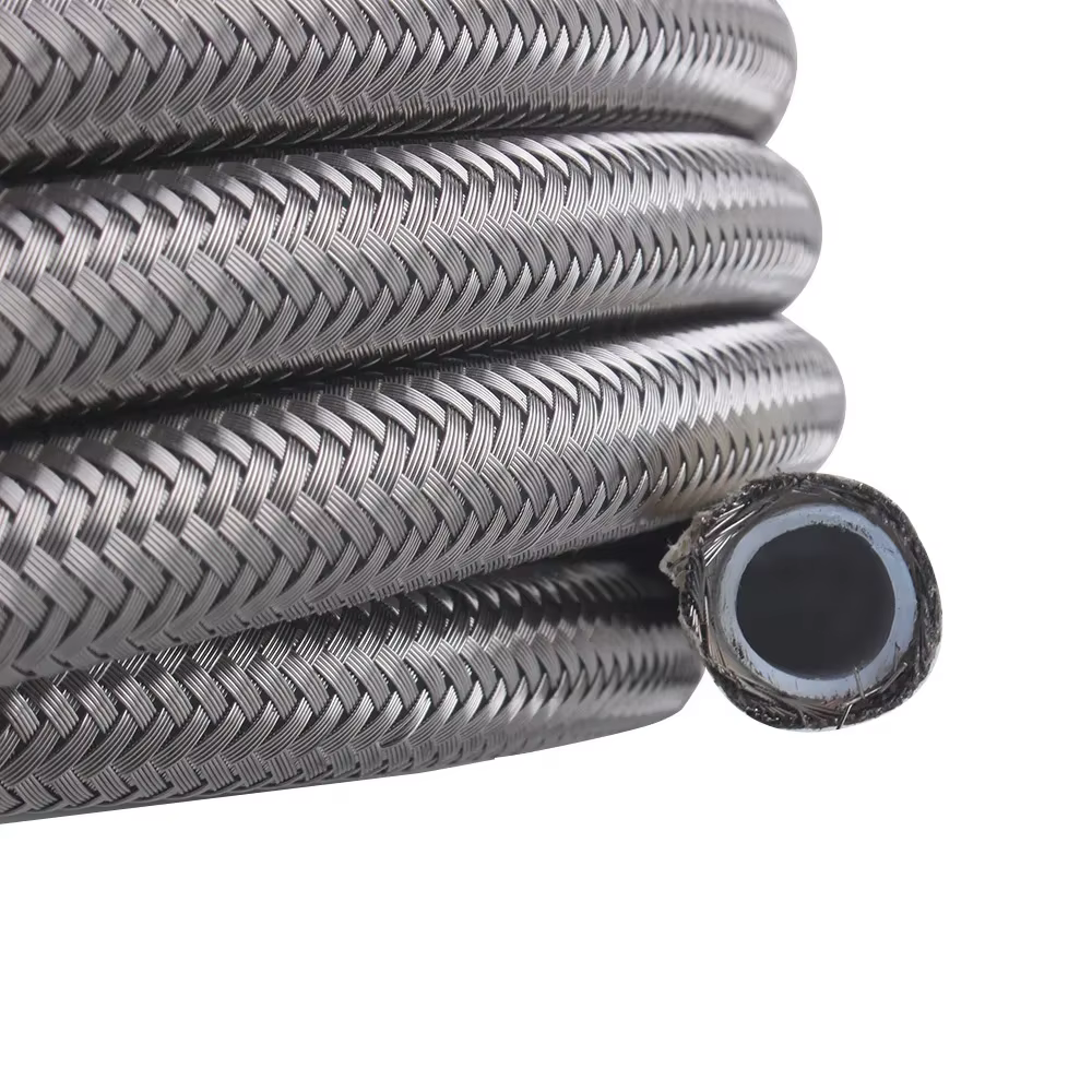 Manguera PTFE AN8 trenzada inox 3M con kit racores para gas y aceite - imagen 3