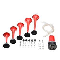 Bocina de aire musical de 5 tubos 12V 120 dB para coche y camión
