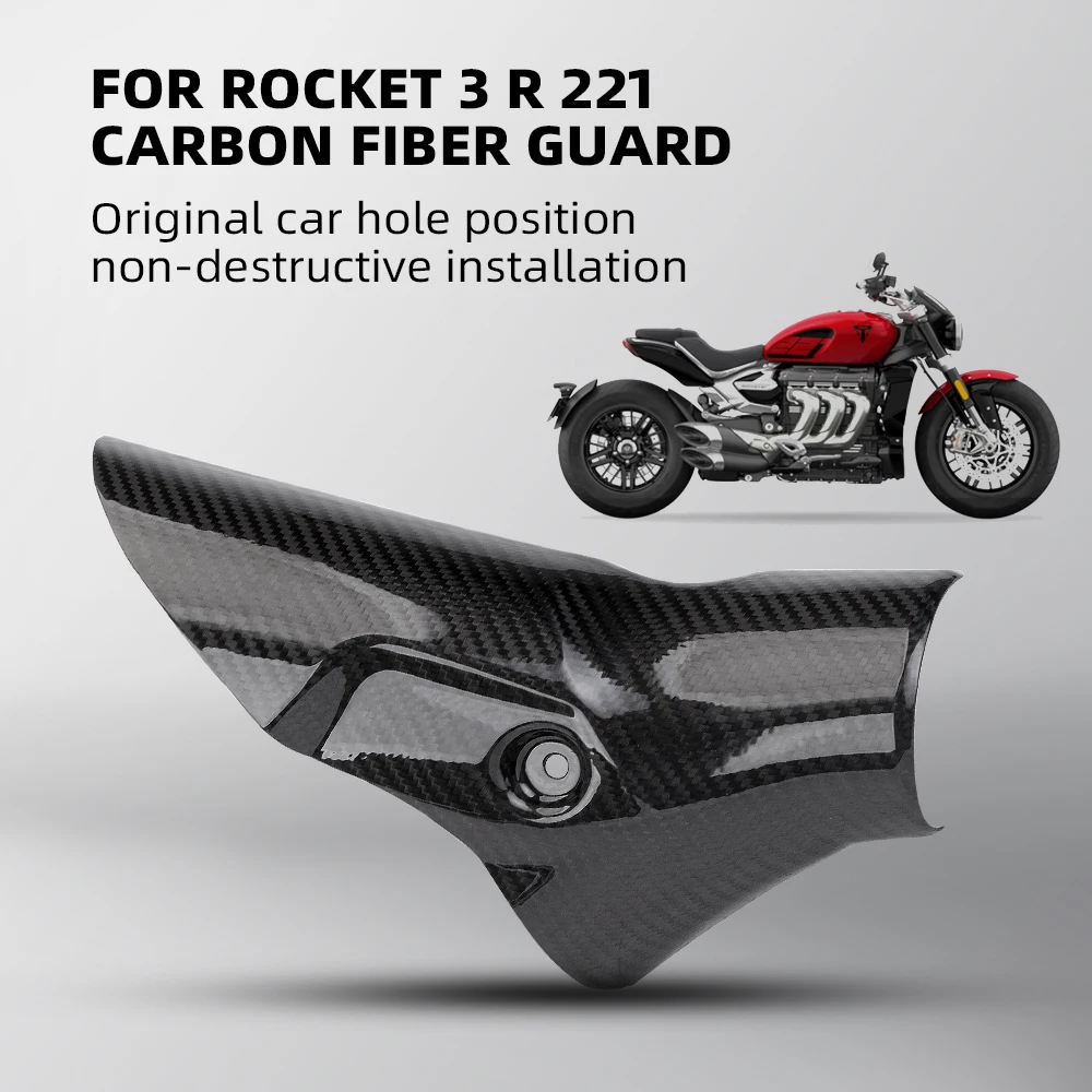 Placa protectora de fibra de carbono para Triumph Rocket 3 R