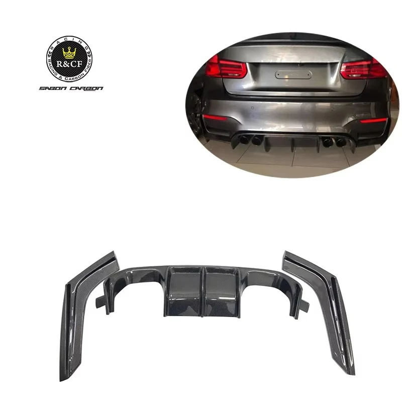 Difusor trasero labio fibra carbono BMW F80 M3 F82 M4 2015-2019