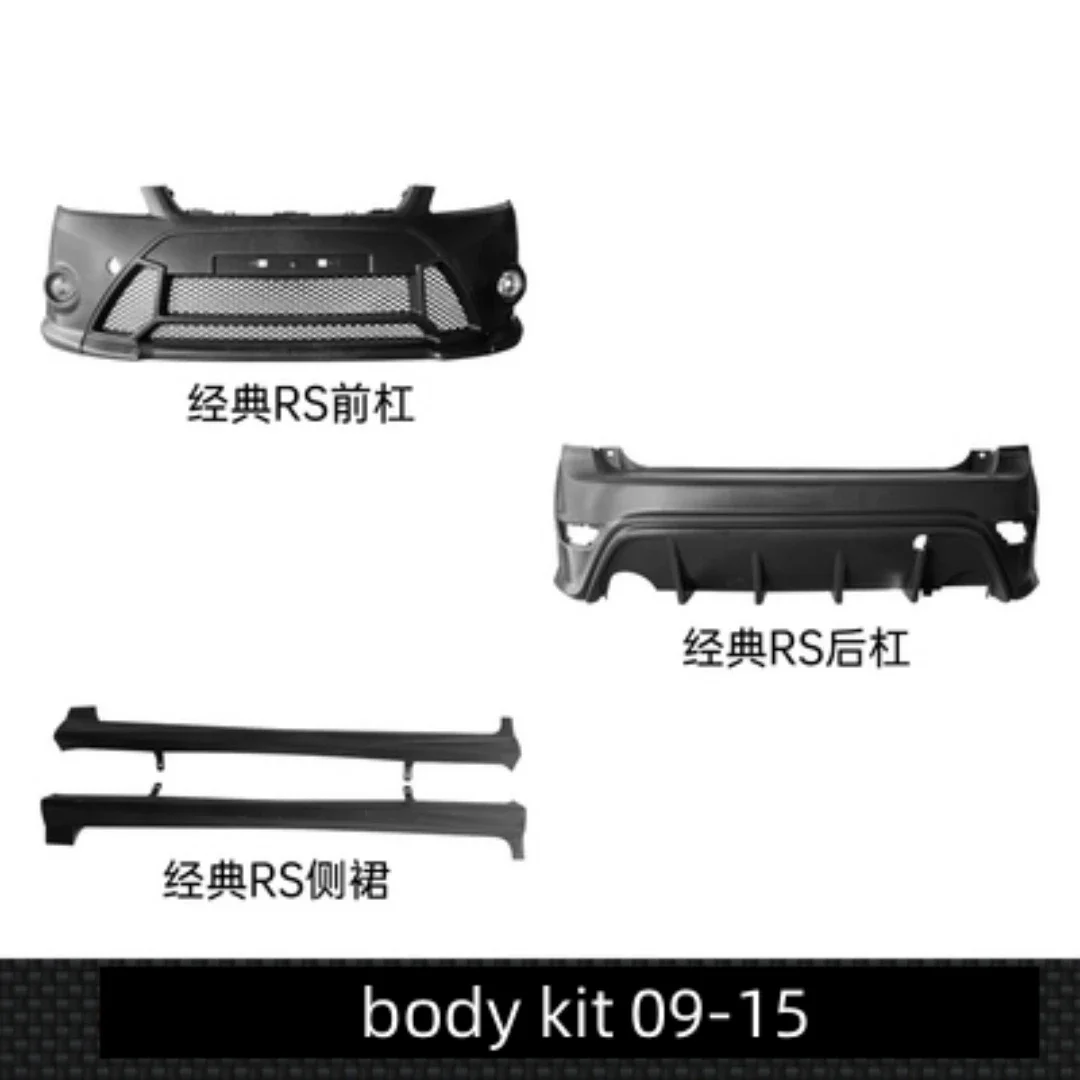 Vista frontal del kit de carrocería para Ford Focus