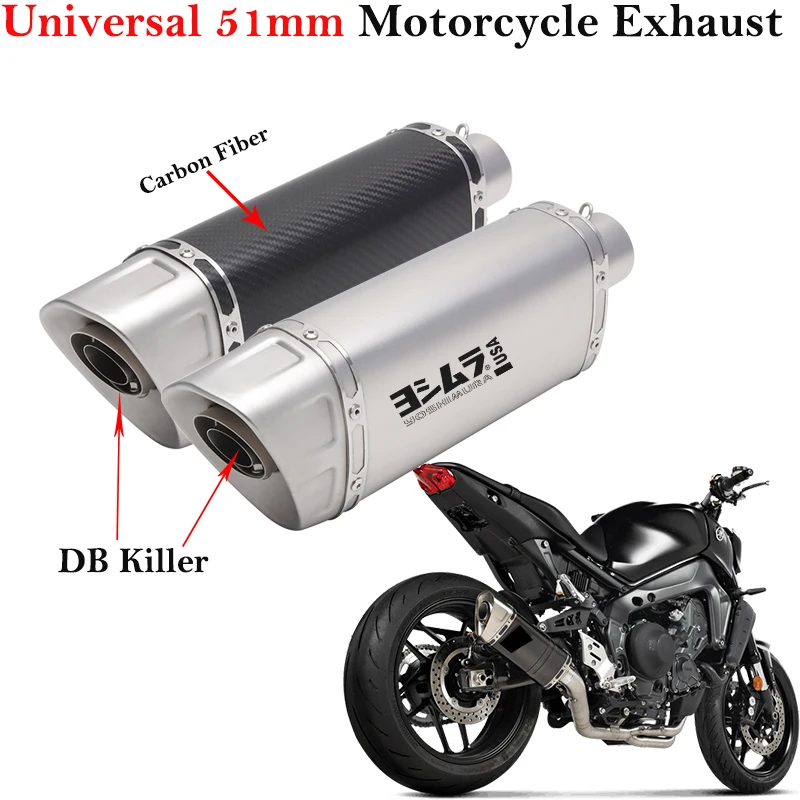 Silenciador escape fibra de carbono DB Killer Z900 S1000RR CBR650R
