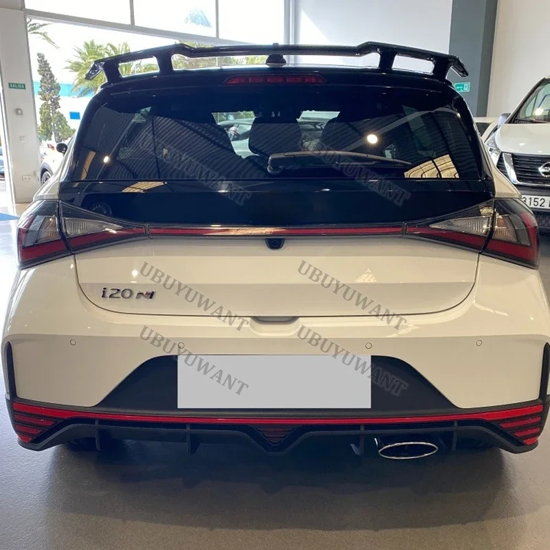 Alerón trasero negro brillante para Hyundai i20 N N-Line BC3 2021-2025