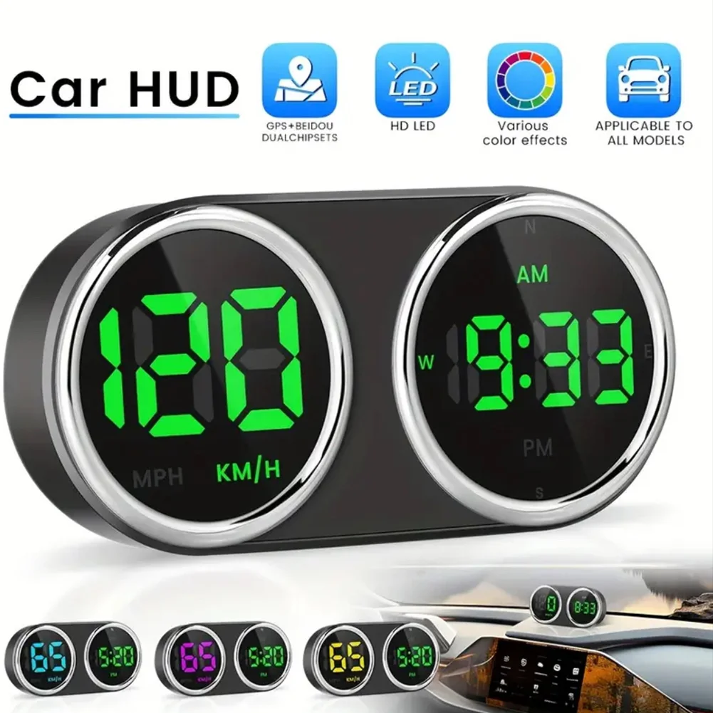 Velocímetro GPS HUD con alarma de sobrevelocidad para coche - imagen 5