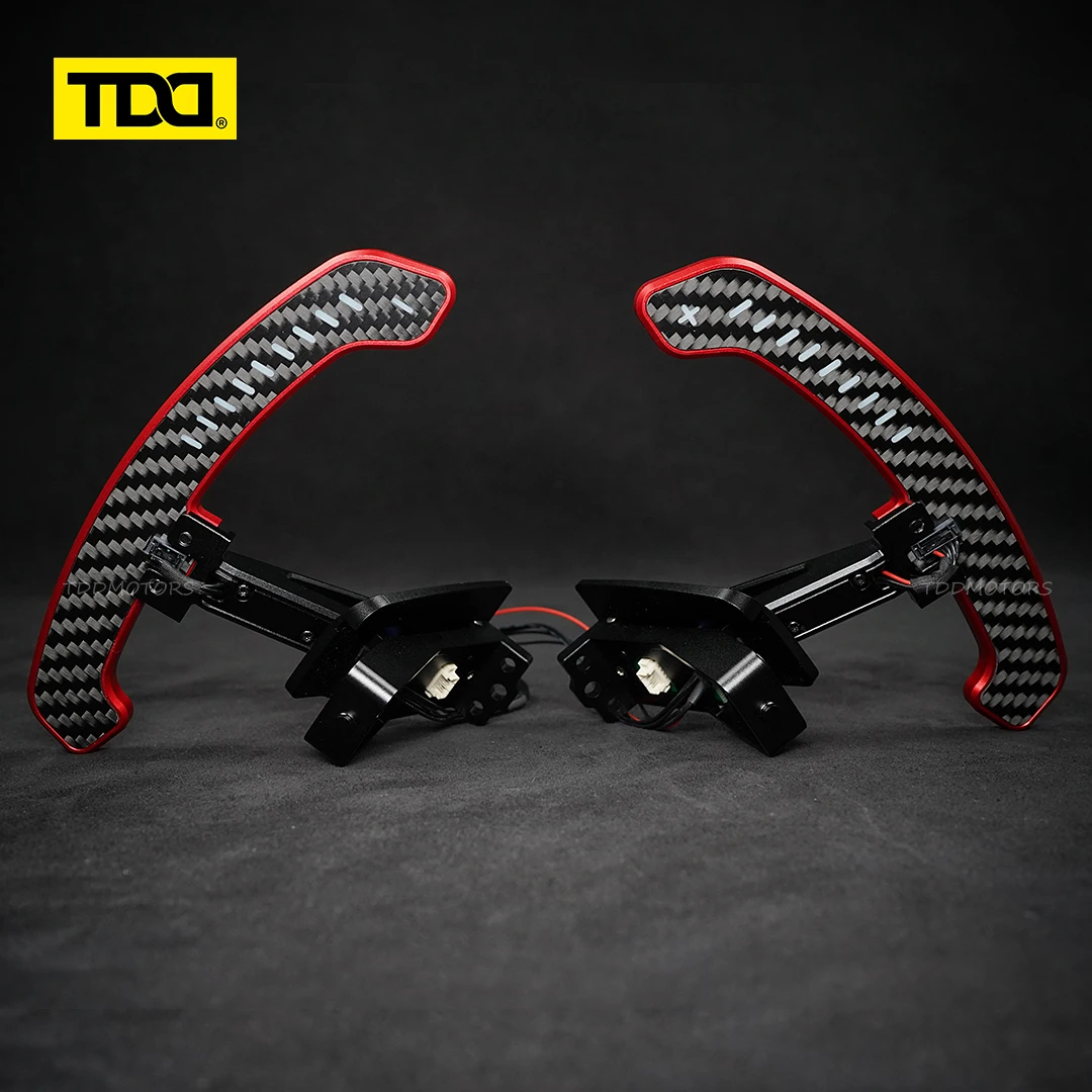Extensiones de paletas TDD LED magnéticas de carbono – Porsche 992 GT3