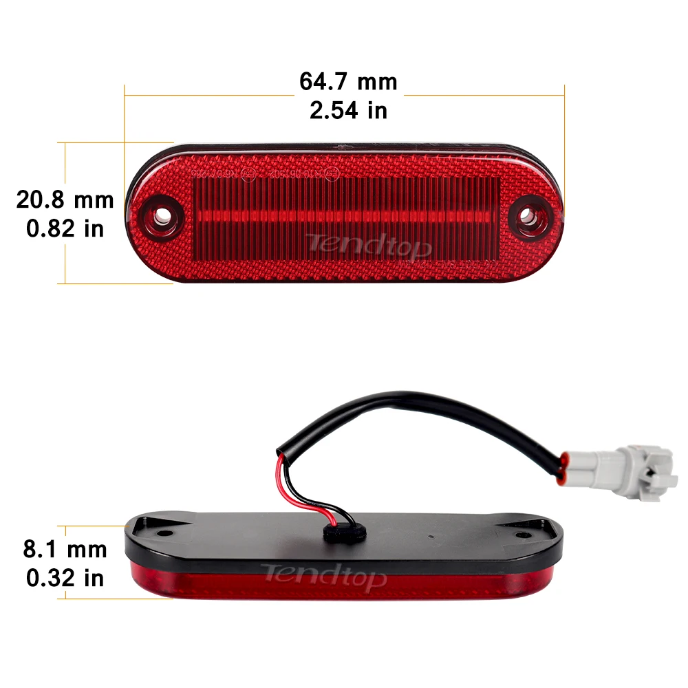 Reflector rojo Toyota RAV4 1996-2000 luz posición lateral esquina - imagen 2