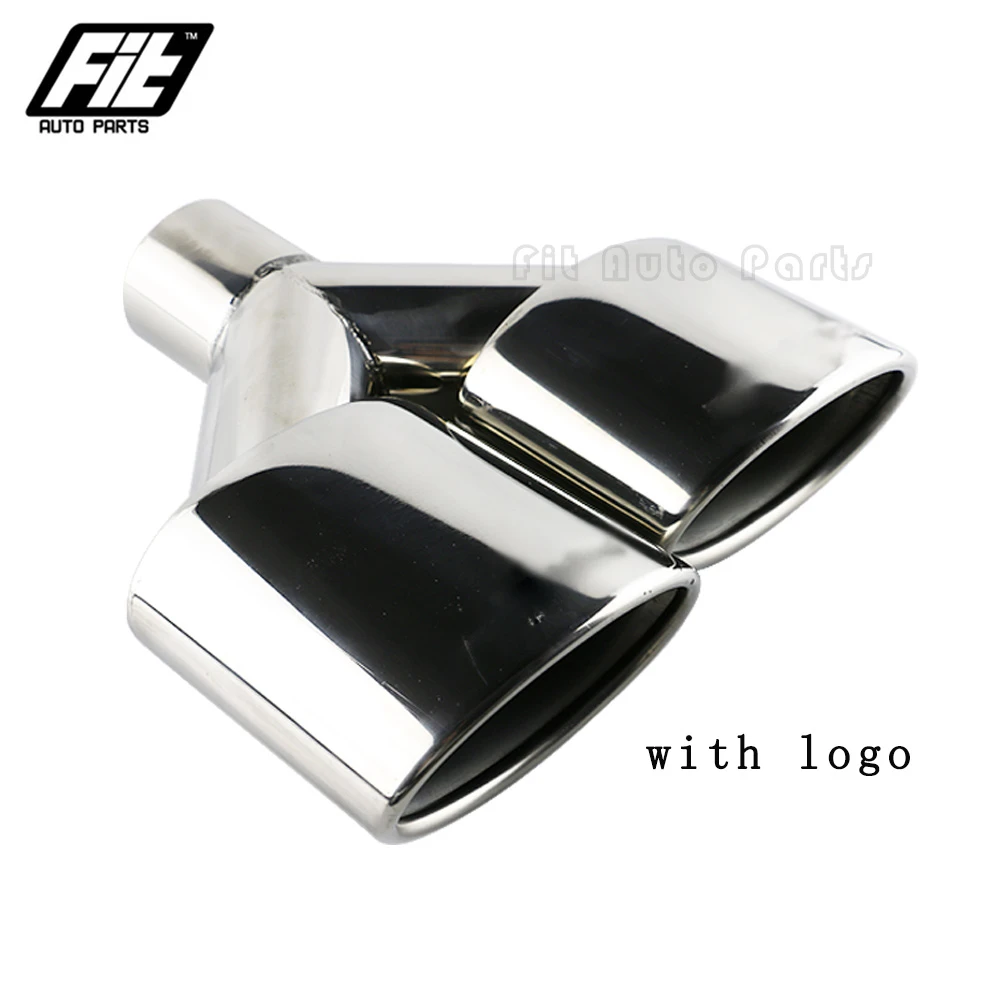 **1 Uds. Puntas de escape para silenciador de coche tipo Y punta de escape doble ovalada para W204 Clase C modifiy C63** - imagen 5