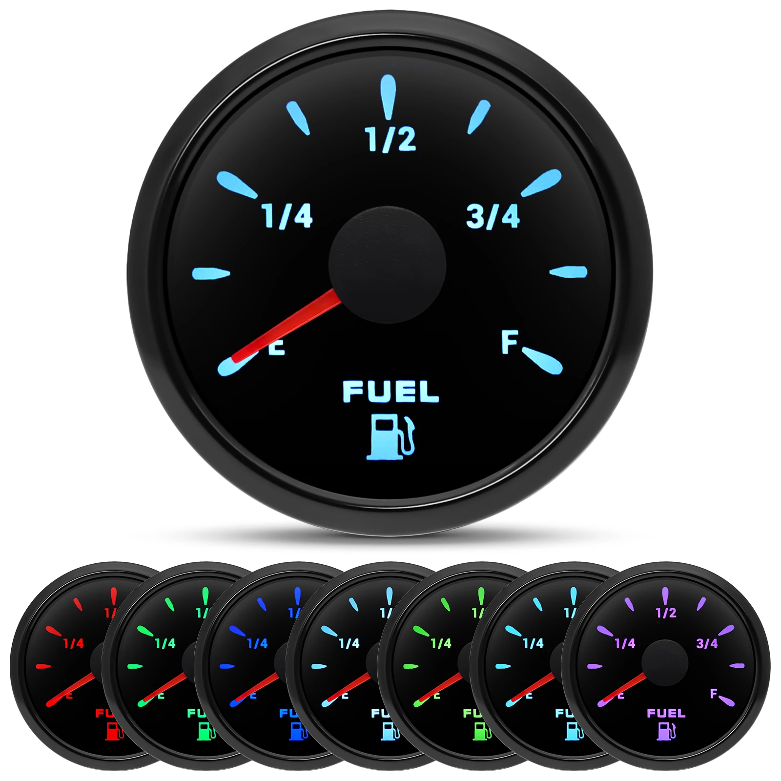 Indicador nivel combustible digital con puntero para coche y barco
