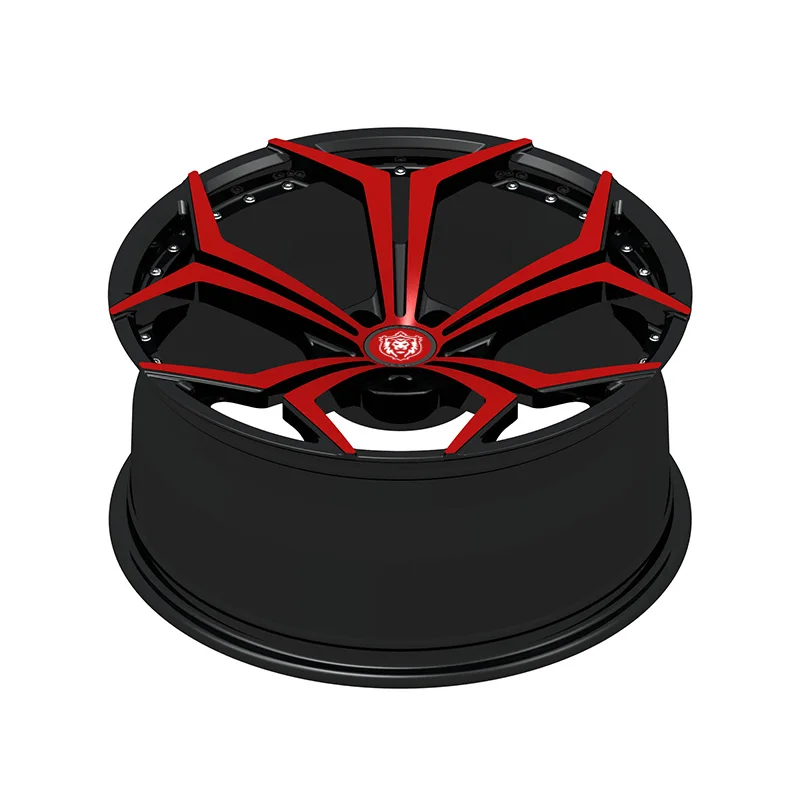 Llantas forjadas 18" negro rojo clavos decorativos para Audi y BMW - imagen 4