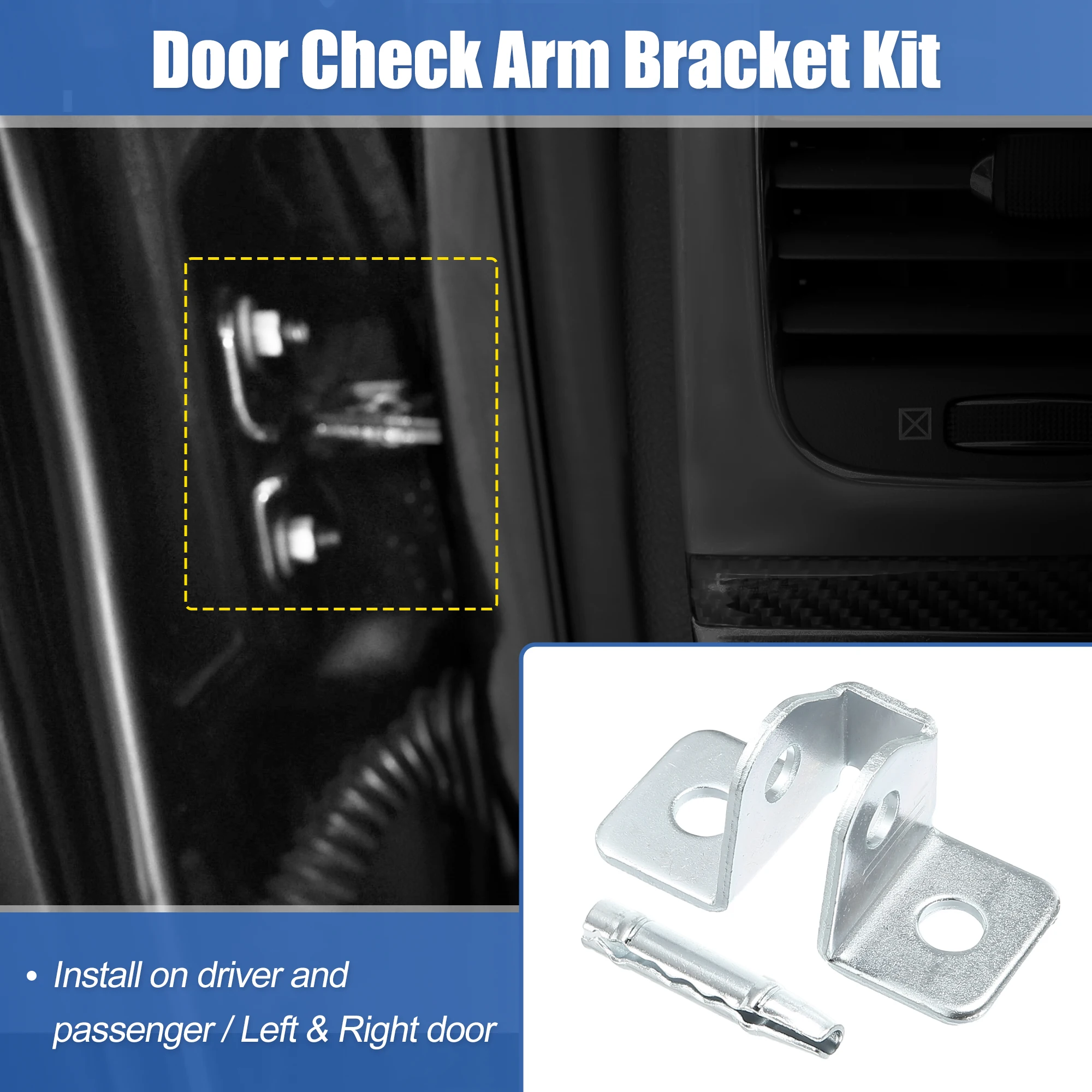 X Autohaux Retén de puerta 55002361 para Jeep Cherokee 1984-2001 - imagen 3