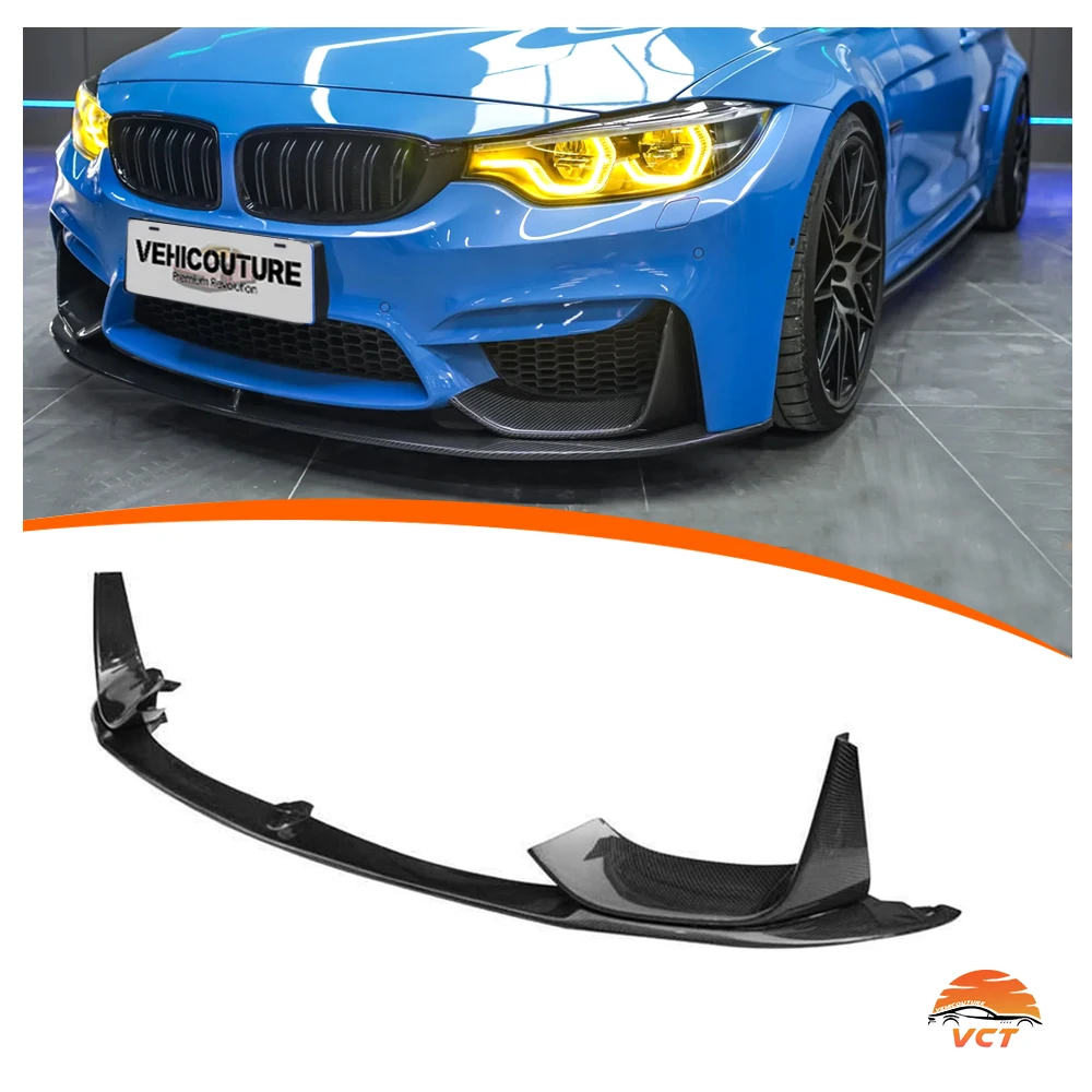 Labio parachoques delantero fibra de carbono para BMW M3 F80 y M4 F82 - imagen 5