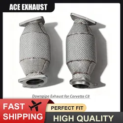 Tubo escape ACE flujo libre Corvette C8 6.2L protector térmico