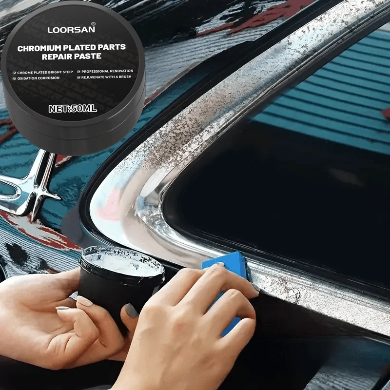 Pasta reparadora cromada LOORSAN para elementos metálicos del automóvil