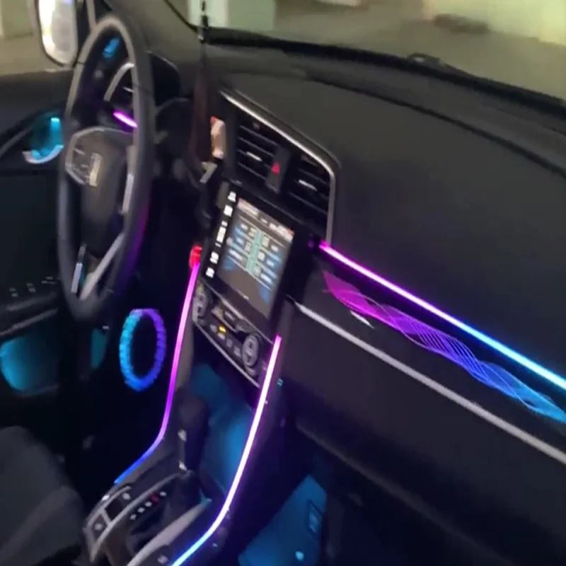 Luz ambiental LED automática para Honda Civic X RGB Phantom - imagen 3