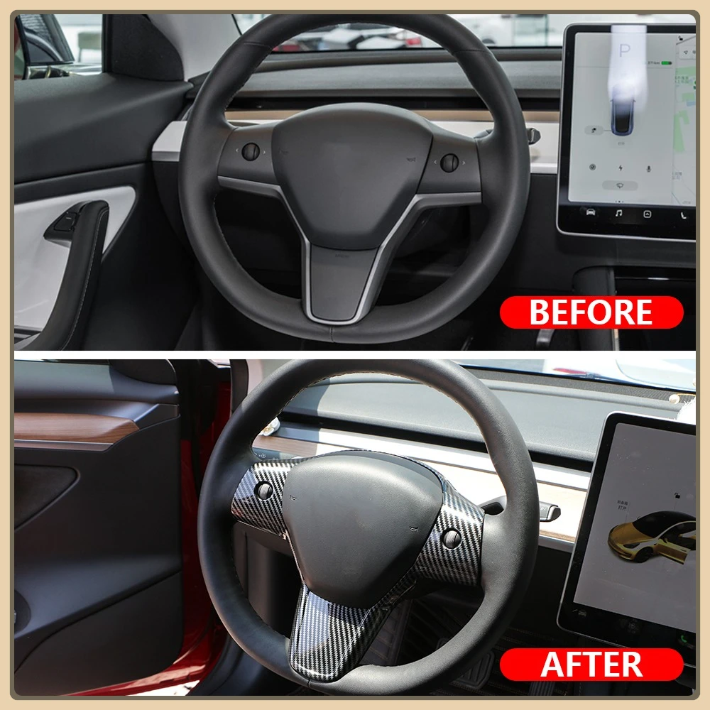 Kit decoración panel-volante Tesla Model Y/3 con lentejuelas - imagen 2