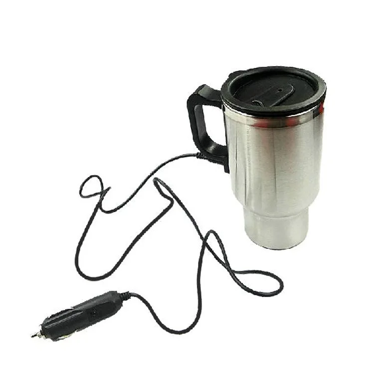 Taza calefactora eléctrica para coche de acero inoxidable de doble pared - imagen 5