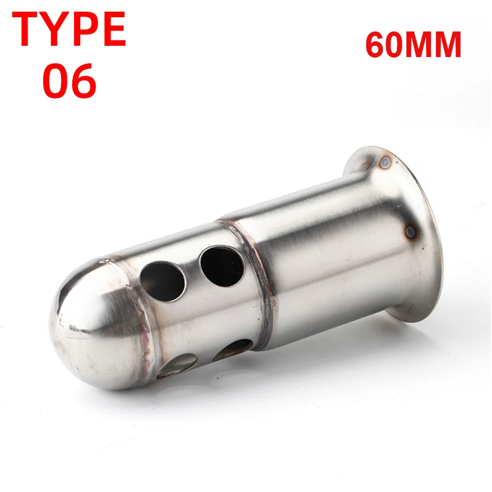 Silenciador de escape para moto con DB Killer ajustable